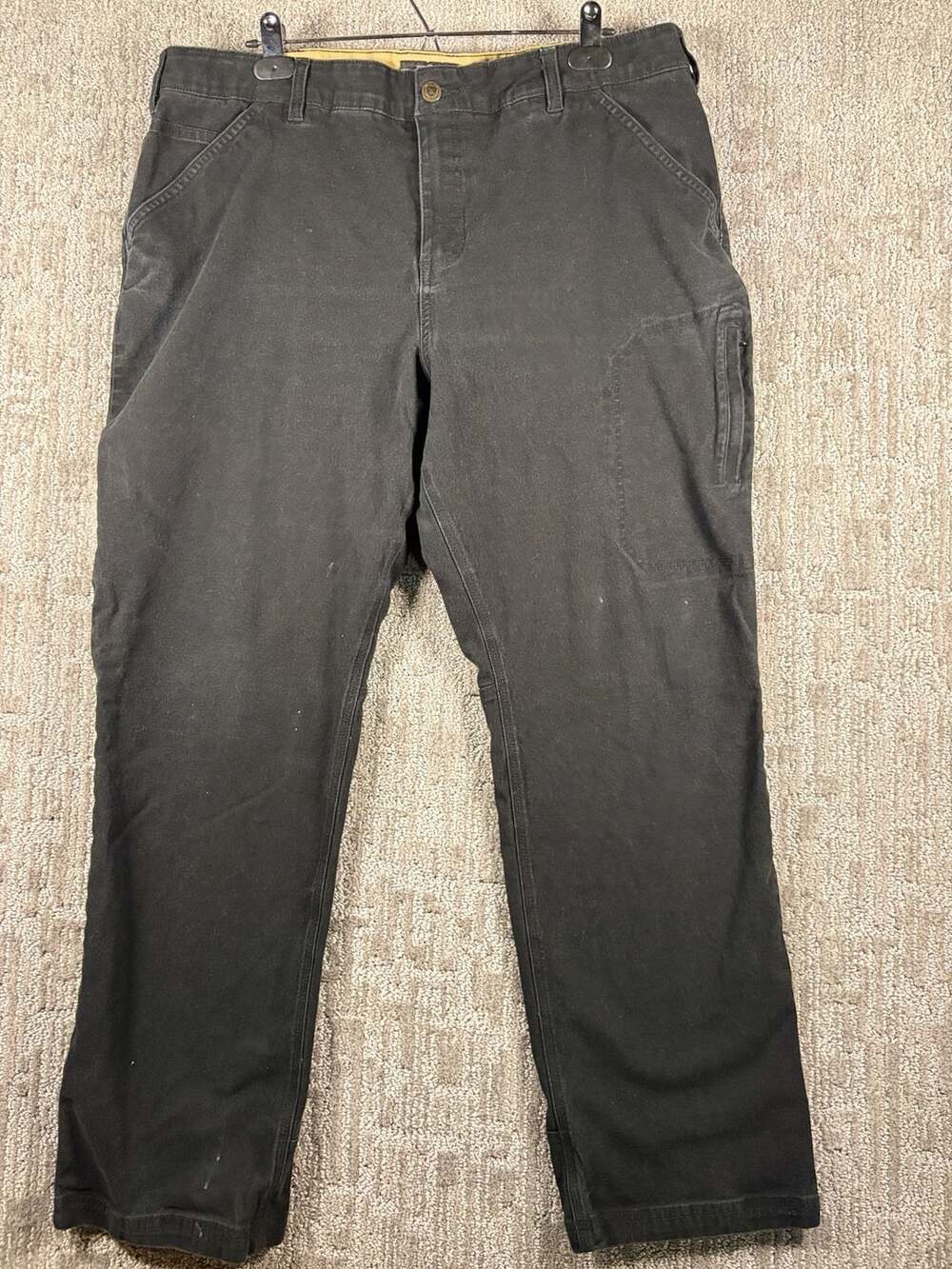 Noble Outfitters Work Pants Size 20 Black Canvas Carpenter Utility 243